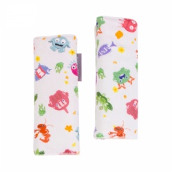 Seatbelt shoulder pads Soft high quality short floss with animal pattern printing
