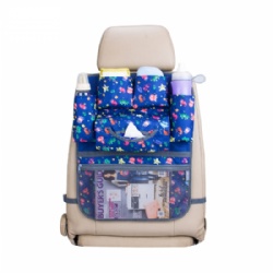 2019 Deluxe Baby Car Back Seat Organizer Kick Mat With Tissue Box Back Seat Car Organizer