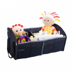 2019 Multi-function High Quality Fabric foldable Car Trunk Organizer With Tote Car Accessory