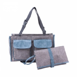 3-in-1 patented diaper bag with changing mat ,work as car organizer