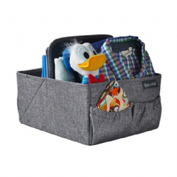 Baby Nappy Caddy - Organiser Basket for Nursery.gray