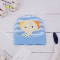 Cute Elephant Embroidery Infant Baby Hat Toddler Boys Girls Knitted Hats Kids Super Soft 100% Cotton Winter/Autumn