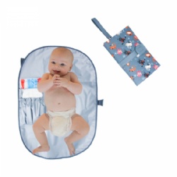 Functional waterproof baby changer mat travel baby portable changing mat infant diaper